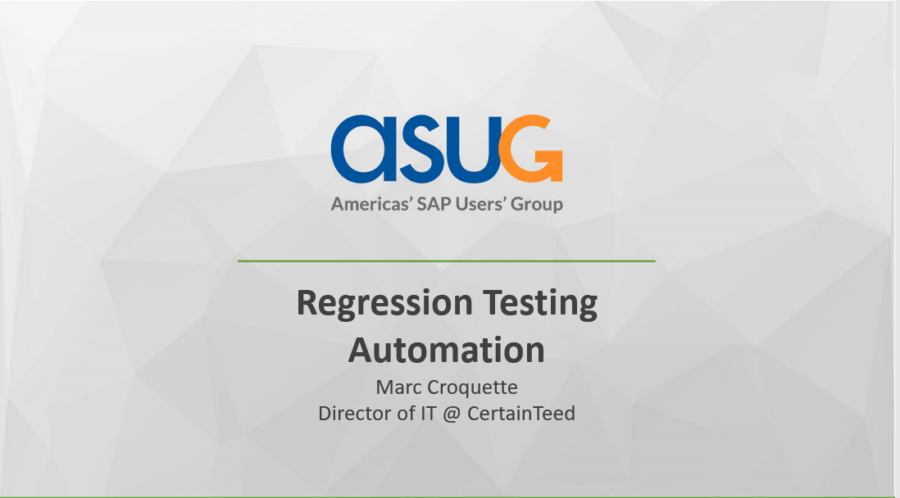 Regression Testing Automation Presentation