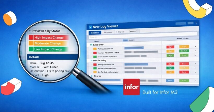 Infor Throughput Software Test smarter with our new Infor M3 Change Log Viewer! | Original Software