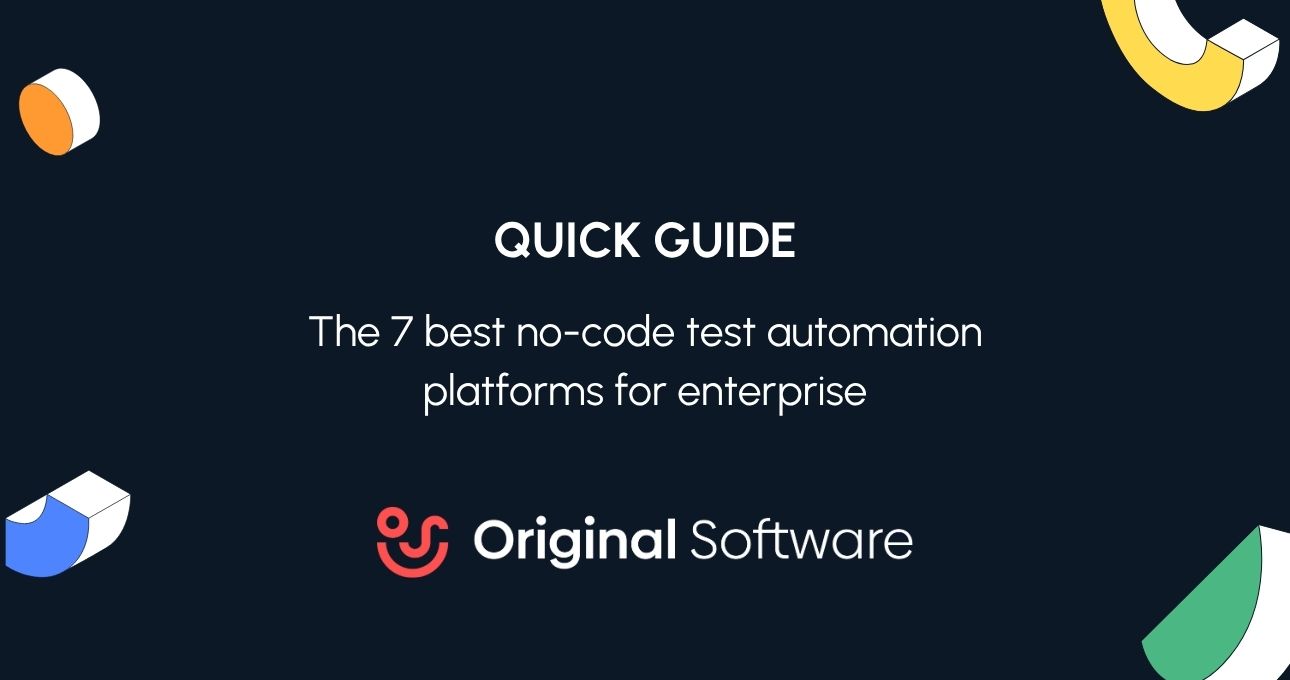 What are the best no code test automation platforms for enterprise